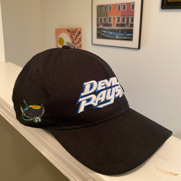 Tampa Devil Rays Vintage Original logo Limited Edition Black Hat - Picture 3 of 6